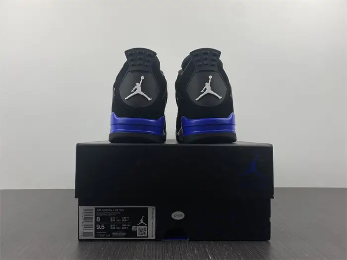 AIR JORDAN 4 BLACK AND BULE
