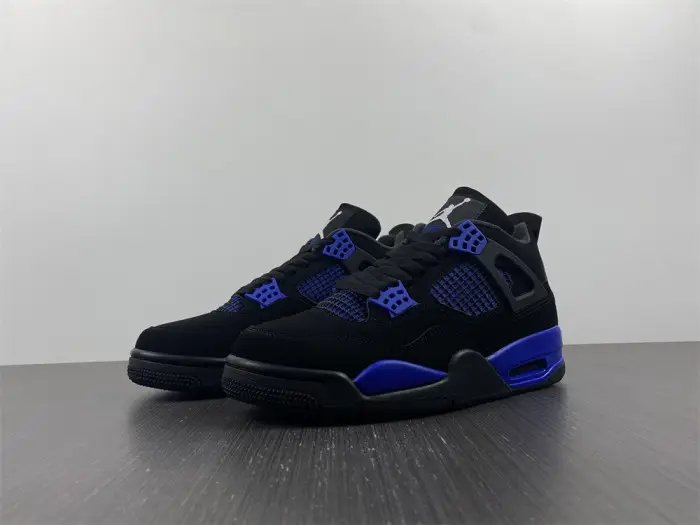 AIR JORDAN 4 BLACK AND BULE