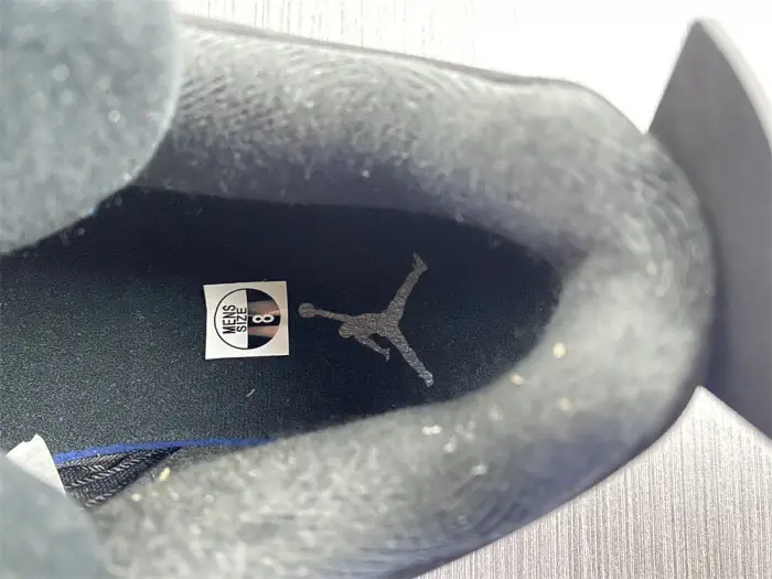 AIR JORDAN 4 BLACK AND BULE 