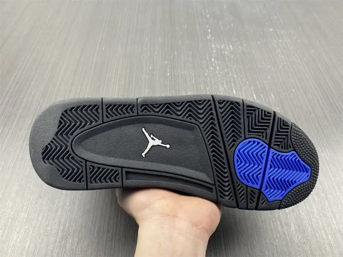AIR JORDAN 4 BLACK AND BULE 