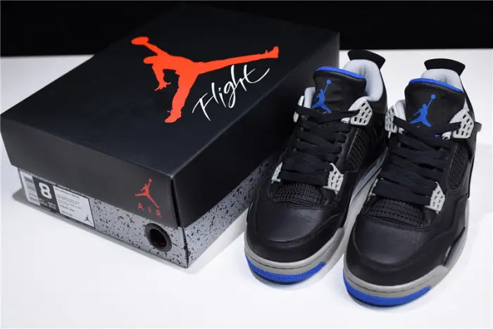 Air Jordan 4 Black Royal Blue 