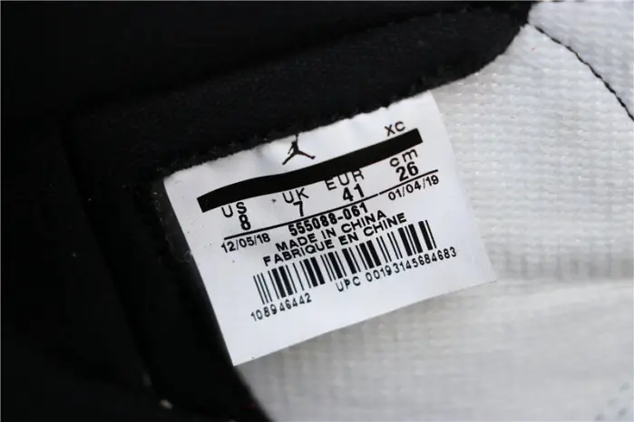 Air Jordan 1 Black White Gym Red 