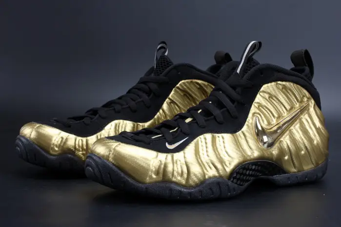 Air Foamposite Pro “Metallic Gold” Black mens 