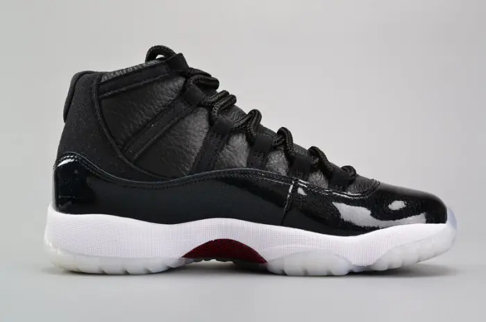 AIR JORDAN 11 RETRO BG (GS) "72-10" black womens 