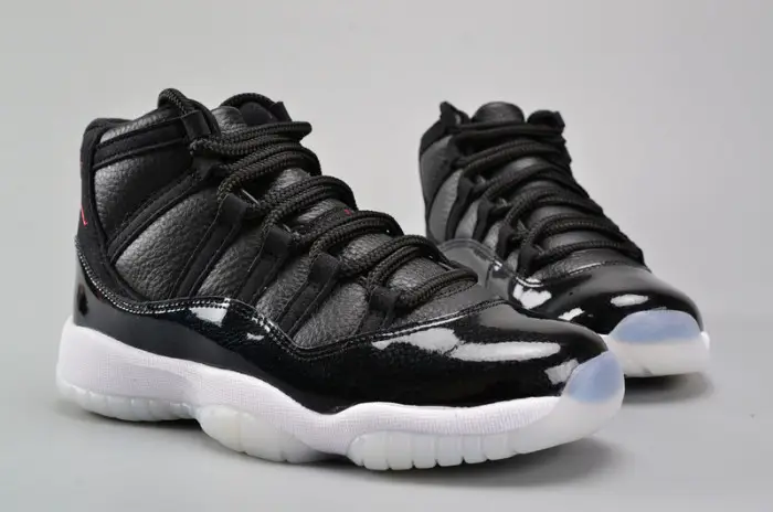 AIR JORDAN 11 RETRO BG (GS) "72-10" black womens 