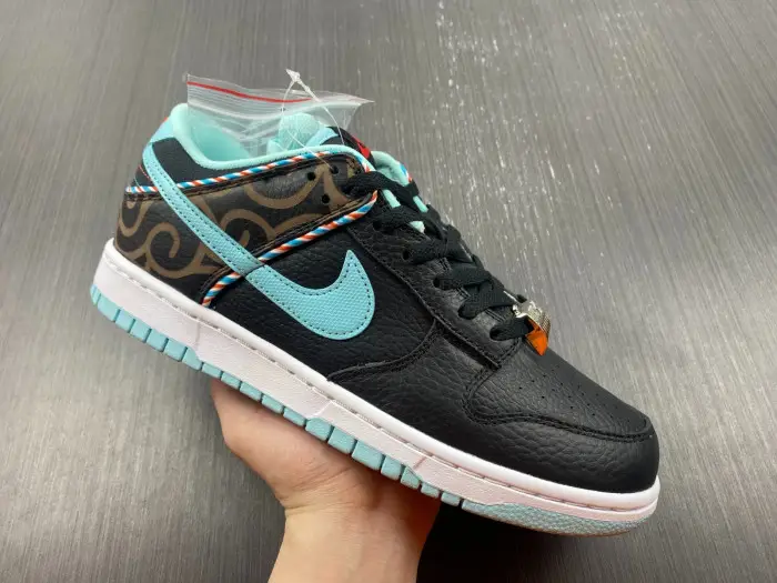 Nike Dunk Low SE Barber Shop Black-DH7614-00 