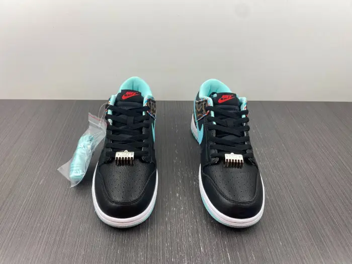 Nike Dunk Low SE Barber Shop Black-DH7614-00 