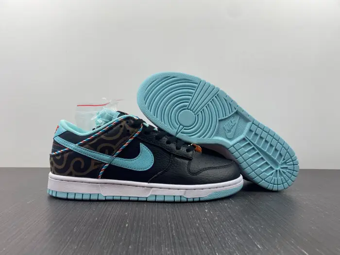 Nike Dunk Low SE Barber Shop Black-DH7614-00 