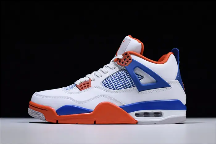 Air Jordan 4 White/Bright Crimson-Royal Blue FEDAB90
