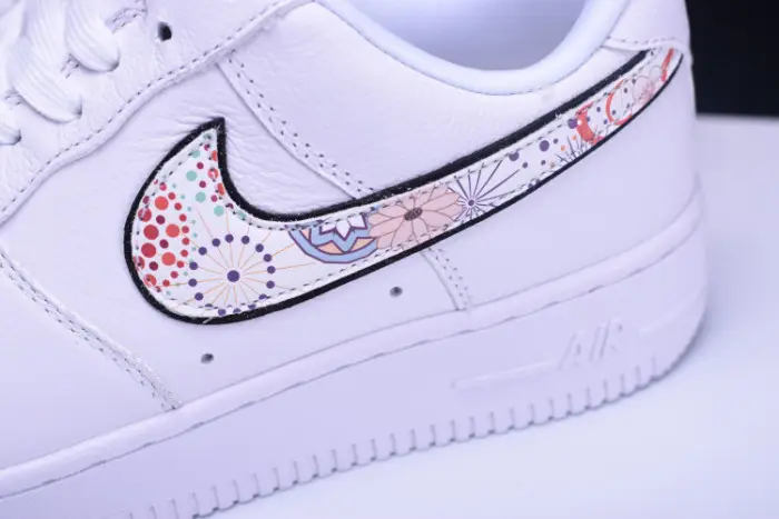 Nike Air Force 1 '07 LNY QS Casual Shoes Lunar New Year White 