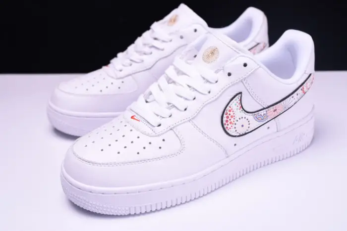 Nike Air Force 1 '07 LNY QS Casual Shoes Lunar New Year White  CDE576
