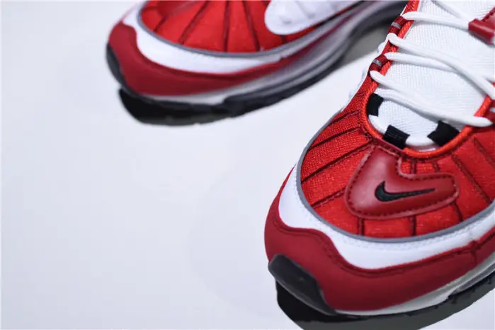 Nike mens Air Max 98 “Gym Red” White Black-Gym 