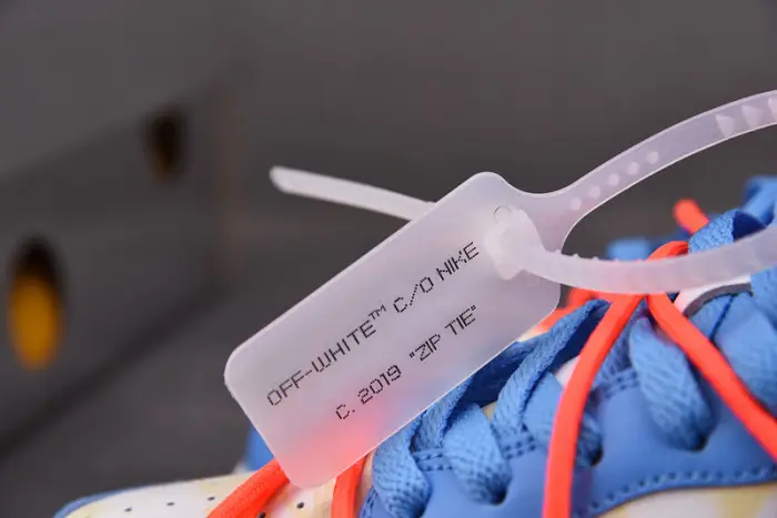 O-W  x Nike Dunk Low  White Blue AEA89