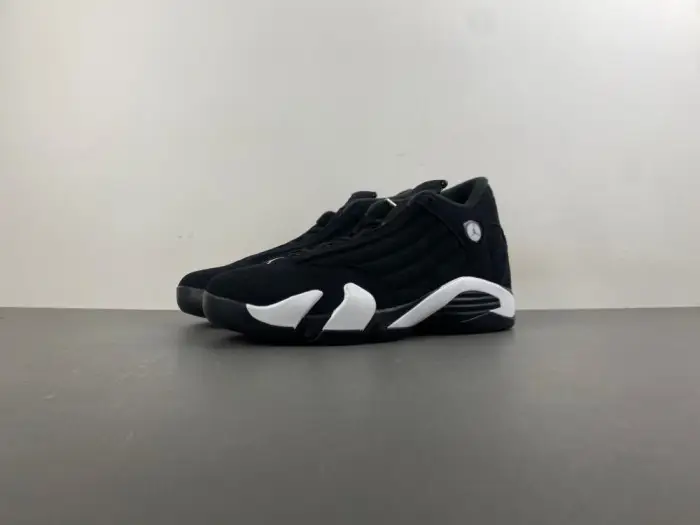 Jordan 14 Retro Black White-487471-016  DDDA568