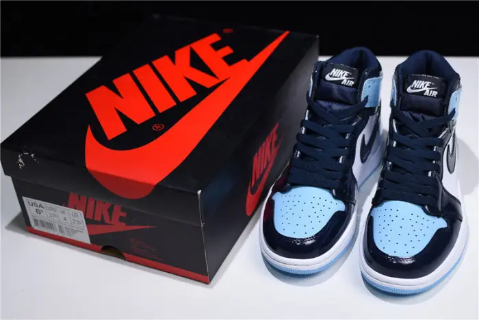 Air Jordan 1 UNC Patent Leather 