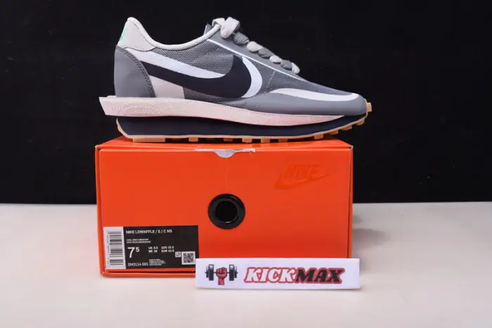 Nike LD Waffle sacai CLOT Kiss of Death 2 Cool Grey-DH3114-001 