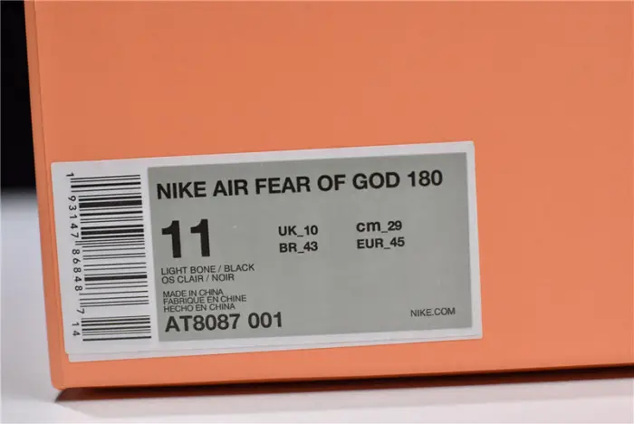 Nike Air Fear of God Raid Light Bone 