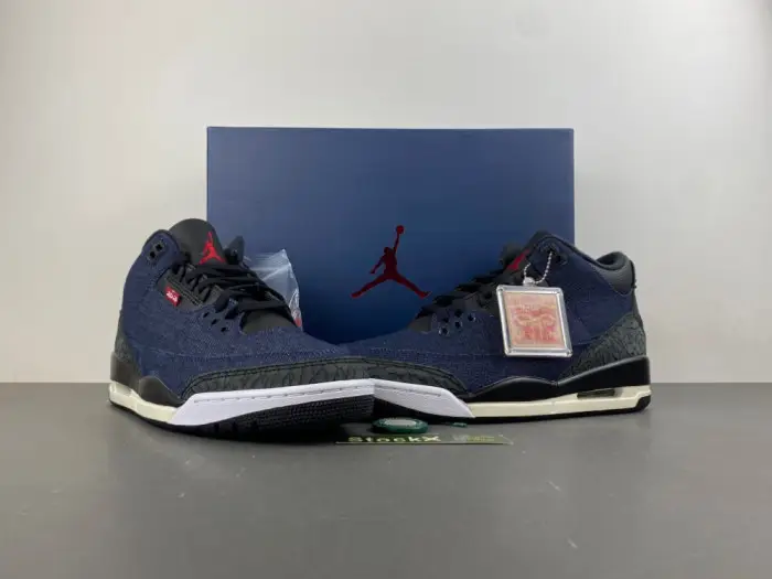 Air Jordan 3 x Levi's Indigo and Gym Red-IH7959-400 