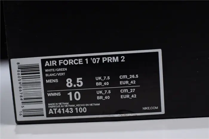 Nike Air Force 1 White Hyper Jade Volt 
