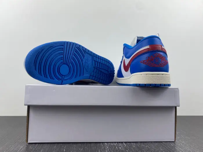 Jordan 1 Low Sport Blue Gym Red-DC0774-416 