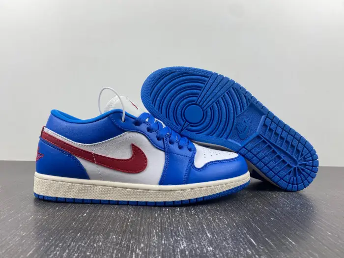 Jordan 1 Low Sport Blue Gym Red-DC0774-416 