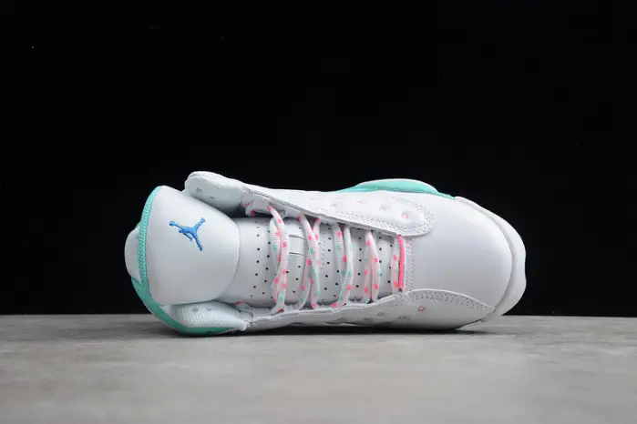 Air Jordan 13 Retro White Soar Green Pink (GS) FFEC36