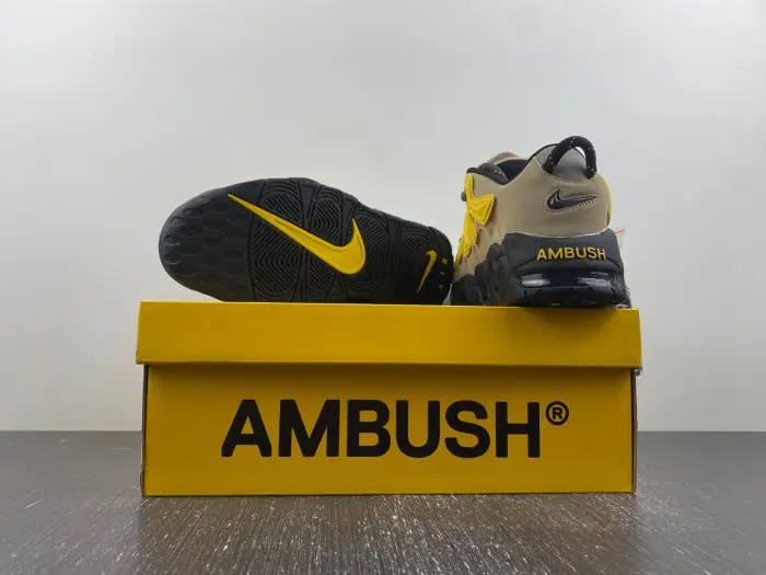 Nike Air More Uptempo Low AMBUSH Vivid Sulfur Limestone-FB1299-200 