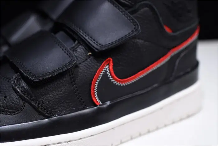 Jordan 1 High Double Strap Black Red 