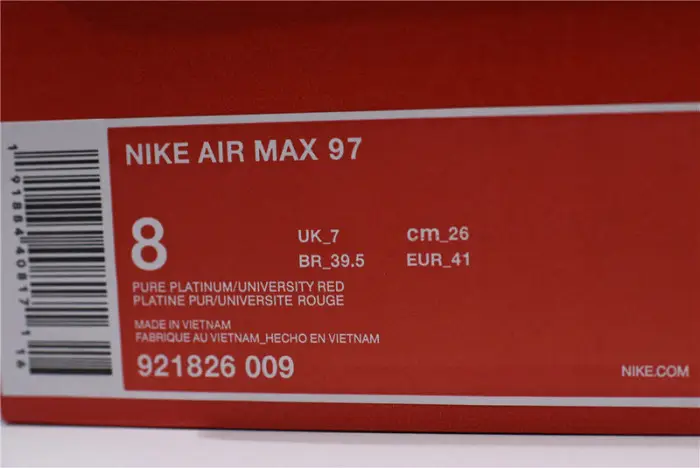 Nike Air Max 97 University Red 