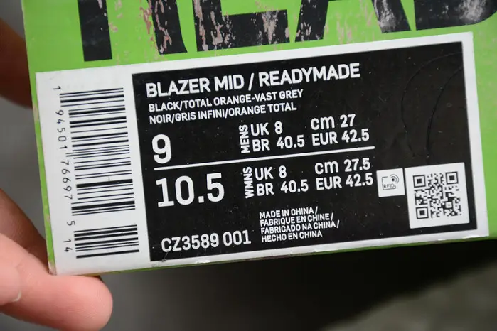 Nike Blazer Mid READYMADE Black 
