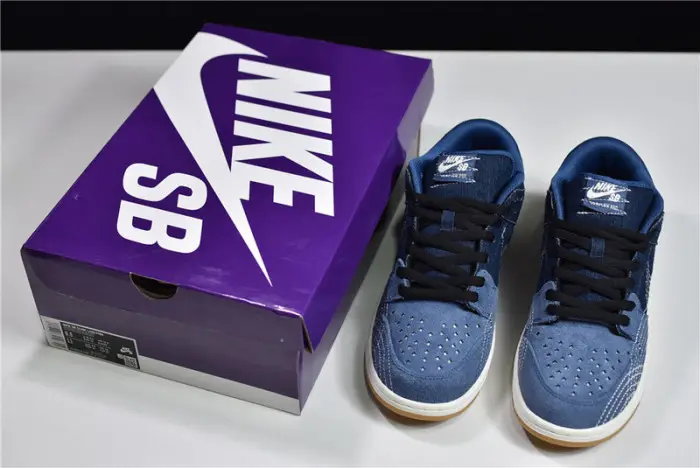 Nike SB Dunk Low Sashiko Denim Gum 