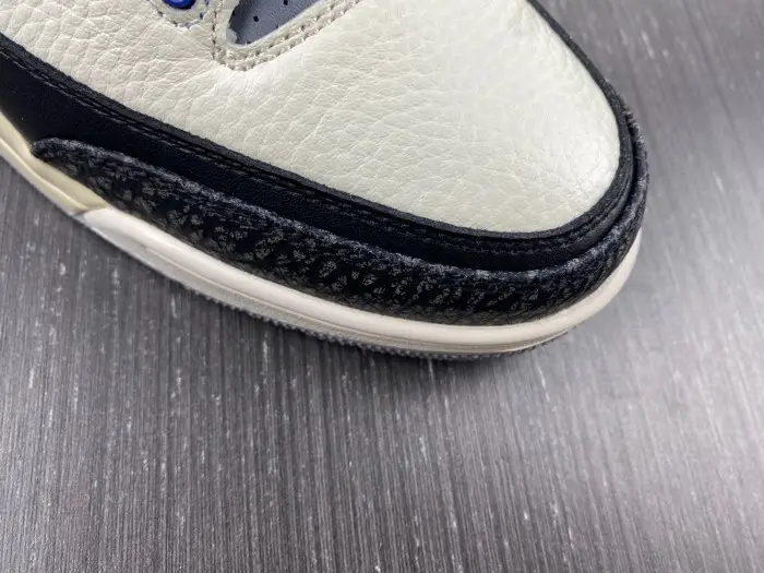 Air Jordan3 white black blue yellow-398614-145 