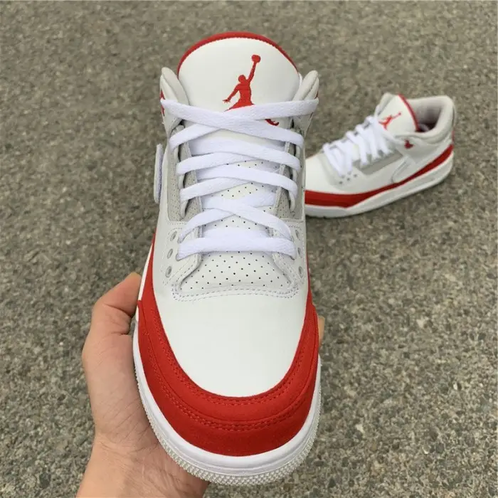 Jordan 3 Retro Tinker White University Red 