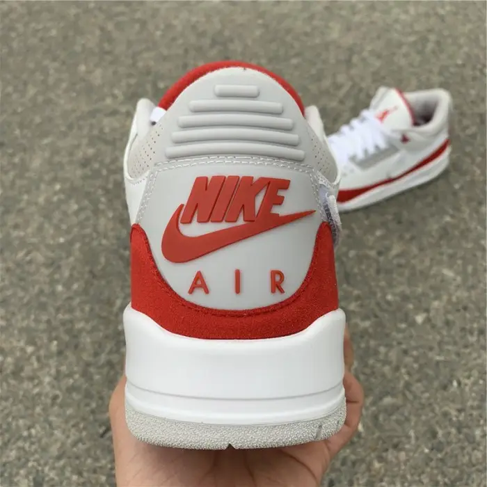 Jordan 3 Retro Tinker White University Red 