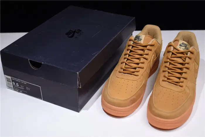 Nike Air Force 1 '07 WB Flax Flax-Gum Wheat  Basketball Shoes 