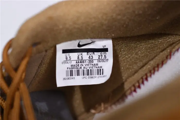 Nike Air Force 1 '07 WB Flax/Flax-Gum Wheat  Basketball Shoes ABA1548