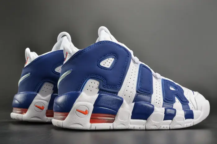 Nike Air More Uptempo “Knicks” White Deep Royal Blue womens 