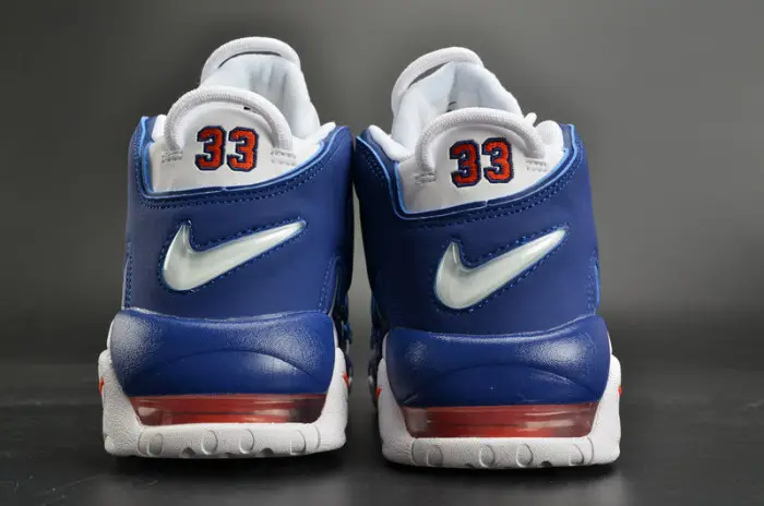Nike Air More Uptempo “Knicks” White Deep Royal Blue womens 
