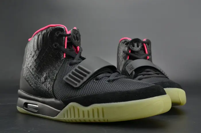 NIKE AIR YEEZY 2 “SOLAR RED” black mens 