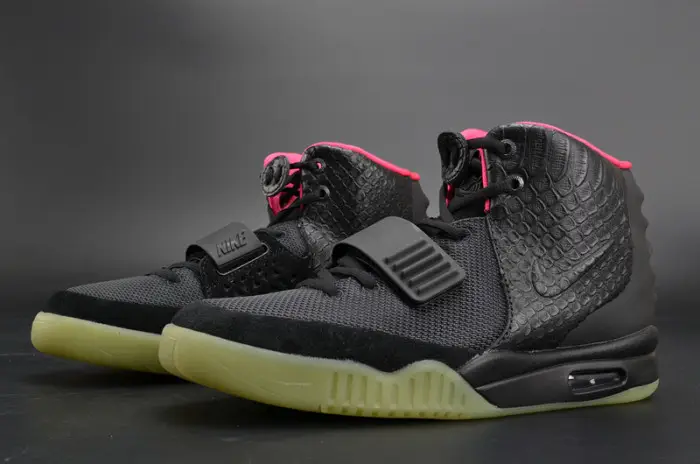 NIKE AIR YEEZY 2 “SOLAR RED” black mens 