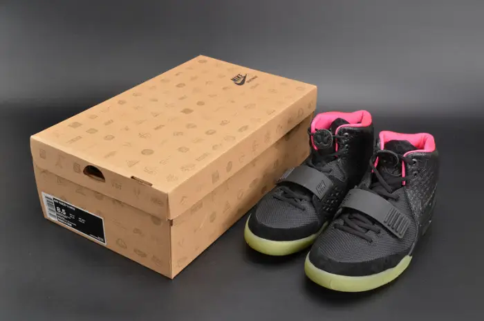 NIKE AIR YEEZY 2 “SOLAR RED” black mens 