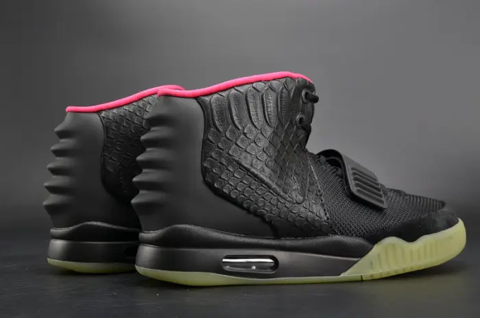 NIKE AIR YEEZY 2 “SOLAR RED” black mens 