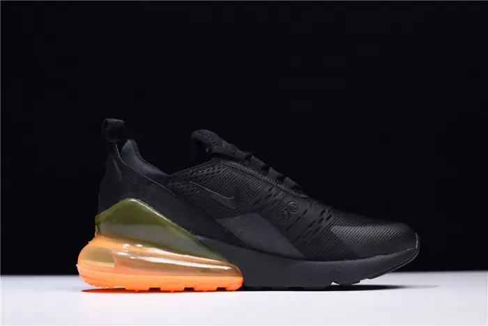 NIKE mens AIR MAX 270 “Tonal Orange” black 