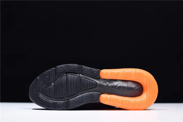 NIKE mens AIR MAX 270 “Tonal Orange” black 