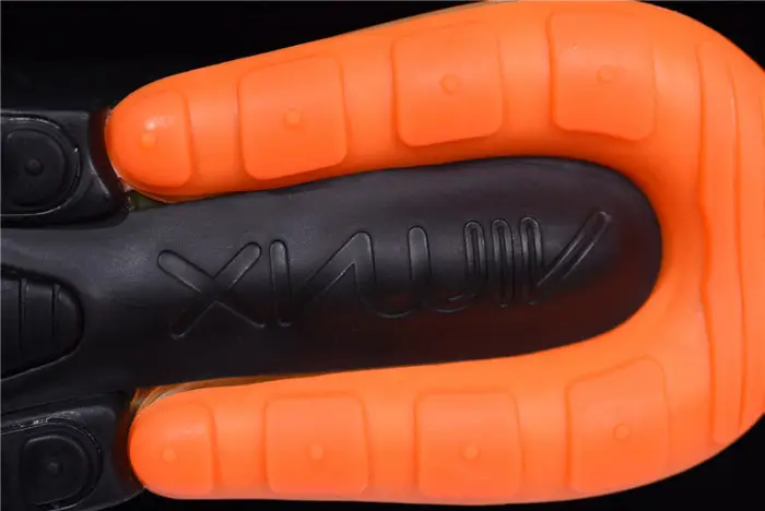NIKE mens AIR MAX 270 “Tonal Orange” black 