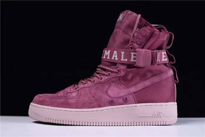 NIKE SF AIR FORCE 1 ONE FIF VINTAGE WINE PARTICLE ROSE AJ1700-600  CCE2030
