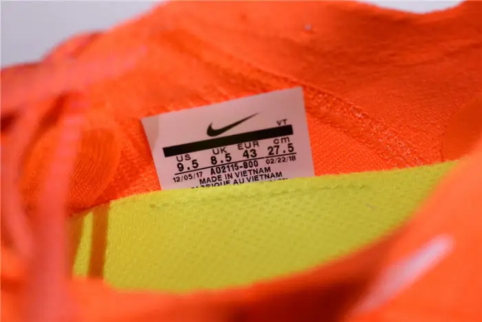 Nike xO-W  Zoom Fly Mercurial Flyknit Total Orange AO2115-800 