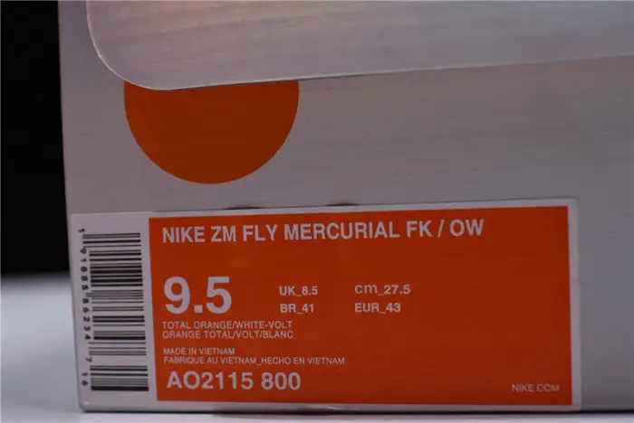 Nike xO-W  Zoom Fly Mercurial Flyknit Total Orange AO2115-800 