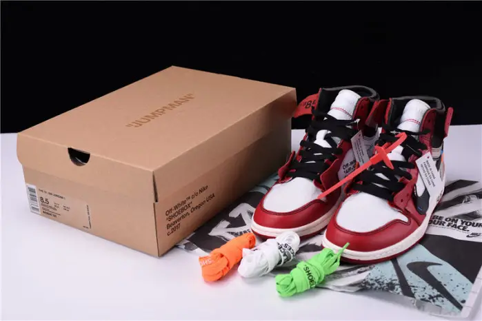 O-W  Air Jordan 1 Retro Chicago The Ten 