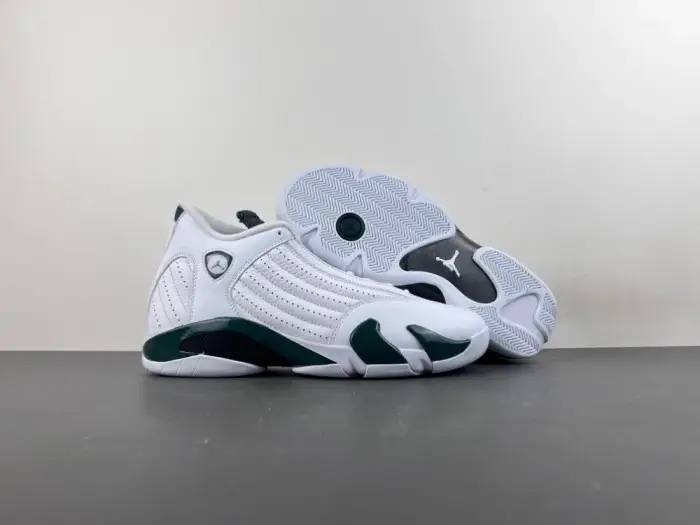 Jordan 14 Retro White Forest Green-311832-131  ACA1680